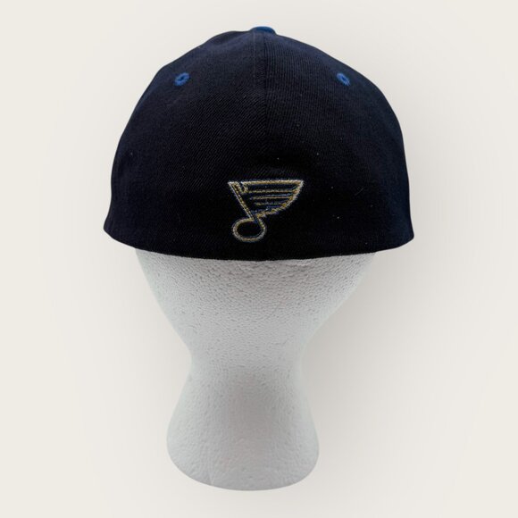 St. Louis Blues Hockey Embroidered Cap Blue Hat Size M-L - Picture 3 of 7